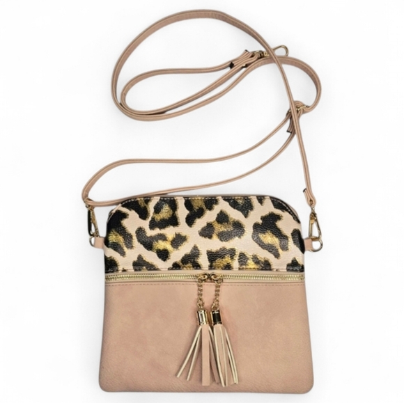 Jen & Co Handbags - Jen & Co Tara Crossbody with Tassel Zippers And Wristlet Strap